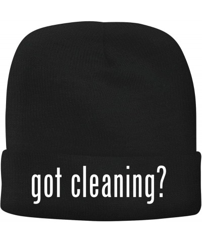 got Cleaning? - Men's Soft & Comfortable Beanie Hat Cap Black $14.67 Skullies & Beanies