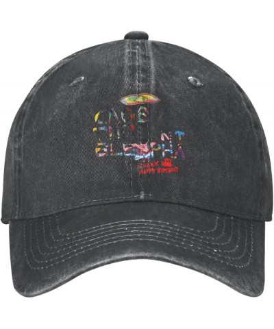 Baseball Cap Vintage Washed Cowboy Hat Unisex Adjustable Hat Black Black $11.55 Cowboy Hats