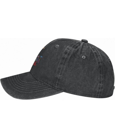 Baseball Cap Vintage Washed Cowboy Hat Unisex Adjustable Hat Black Black $11.55 Cowboy Hats