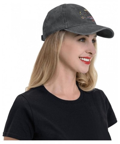 Baseball Cap Vintage Washed Cowboy Hat Unisex Adjustable Hat Black Black $11.55 Cowboy Hats