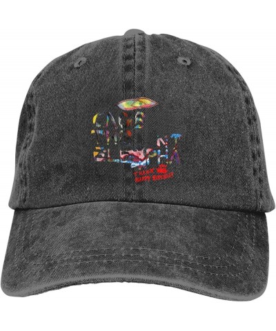 Baseball Cap Vintage Washed Cowboy Hat Unisex Adjustable Hat Black Black $11.55 Cowboy Hats