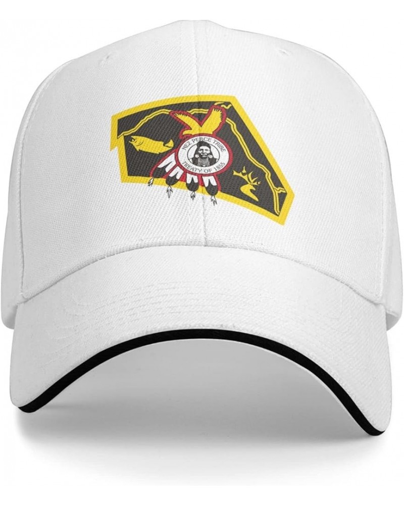 Nez Perce Tribe Sandwich Cap Unisex Classic Baseball Capunisex Adjustable Casquette Dad Hat White $12.23 Baseball Caps