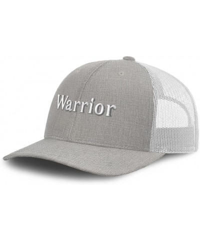 Trucker Hat Baseball Cap Warrior Cotton Dad Hats for Men & Women Heather Tan White $17.10 Baseball Caps