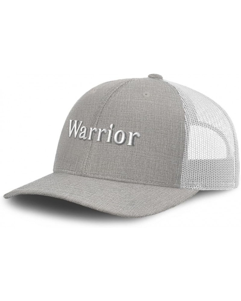 Trucker Hat Baseball Cap Warrior Cotton Dad Hats for Men & Women Heather Tan White $17.10 Baseball Caps