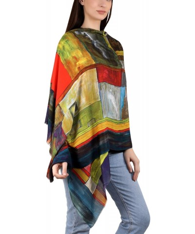 Milk Digital Printed Scarf Shawl Wrap Stole - Abstract Color Field for girl women soft breatheble extra long large fashion ac...