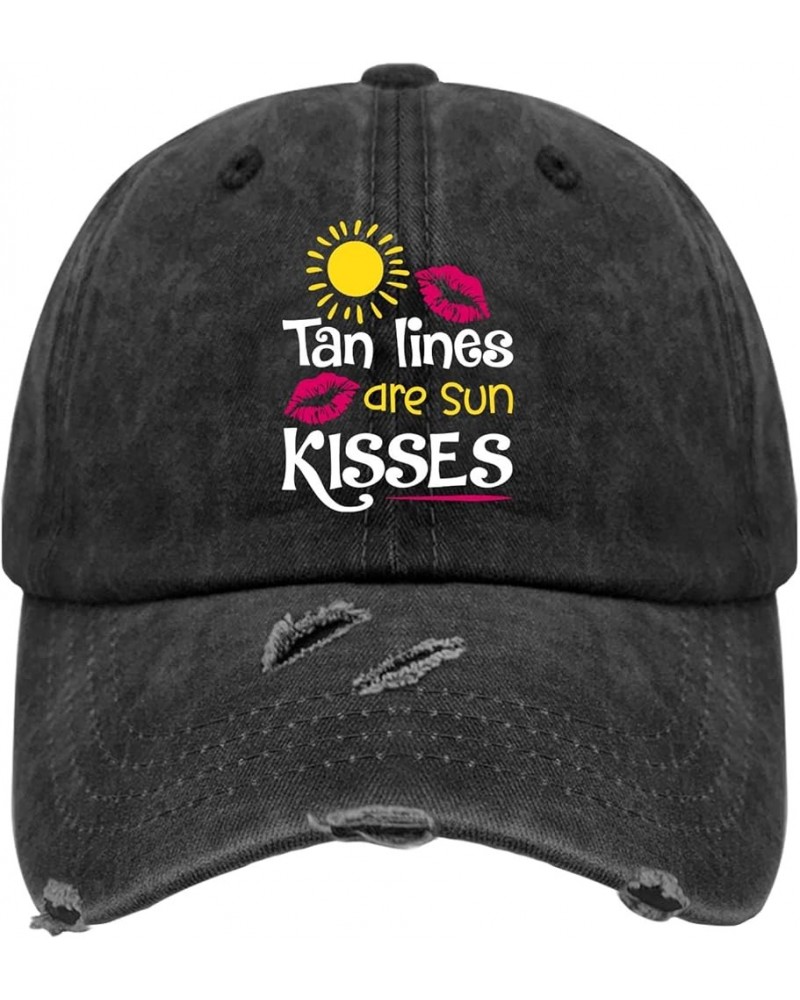 Baseball Caps Tan Lines are Sun Kisses Trucker Hat for Teen Cool Mesh Snapbacks for Gift Denim $10.24 Baseball Caps