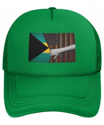 Dad Hat/Cap Mesh Baseball Cap Adjustable Trucker Hat Unisex Green $9.60 Baseball Caps