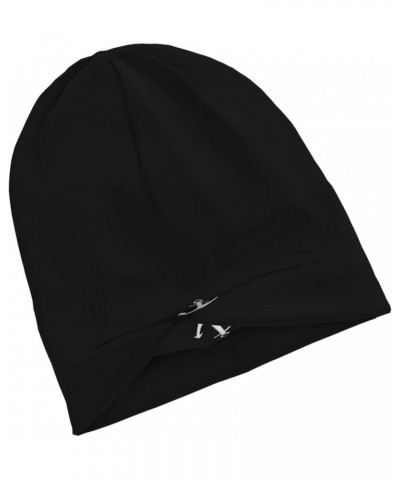 Anchor Funny Beanie Warm Knit Hat Soft Skull Cap for Men Women Black $12.48 Skullies & Beanies