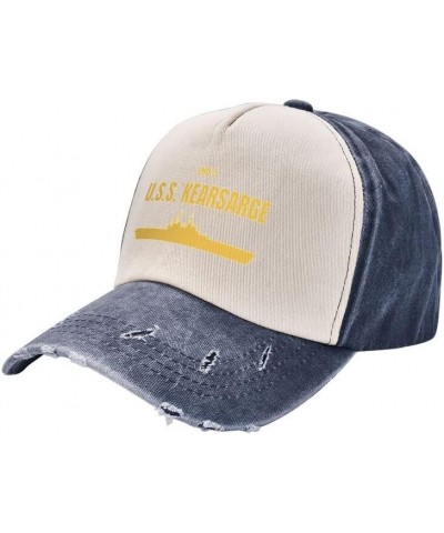 Lhd 3 USS Kearsarge Flag Baseball Caps Denim Hats Sandwich hat -Cowboy Knit hat Fisherman's hat Navy Blue $17.08 Baseball Caps