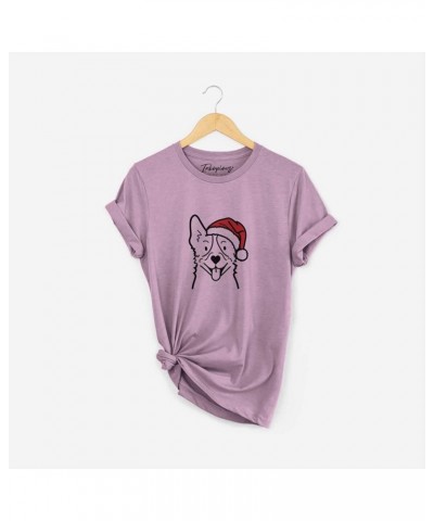 Santa Hat Heeler T-Shirt Unisex Orchid Crewneck $13.44 Sun Hats