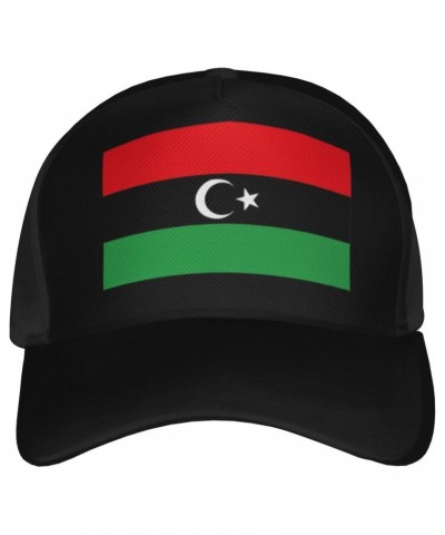 Libya Flag Baseball Cap Adjustable Men Women Tucker Dad Hat Black $18.42 Baseball Caps