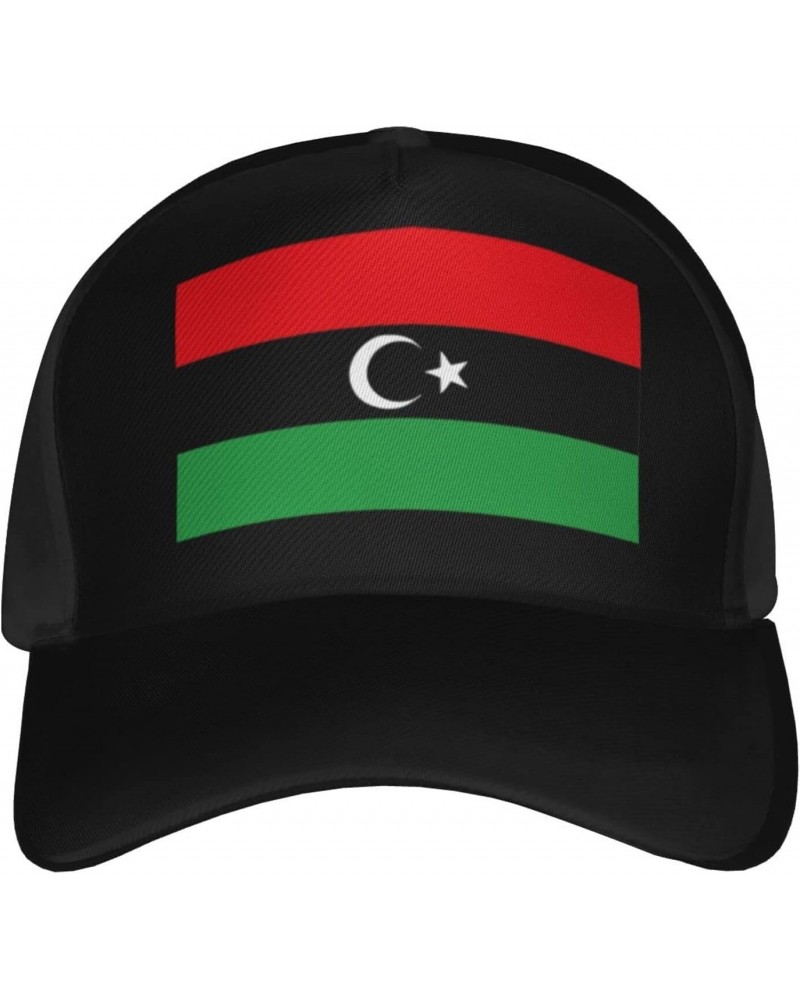 Libya Flag Baseball Cap Adjustable Men Women Tucker Dad Hat Black $18.42 Baseball Caps