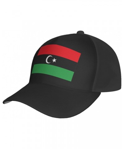 Libya Flag Baseball Cap Adjustable Men Women Tucker Dad Hat Black $18.42 Baseball Caps