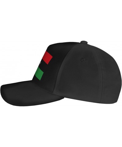 Libya Flag Baseball Cap Adjustable Men Women Tucker Dad Hat Black $18.42 Baseball Caps