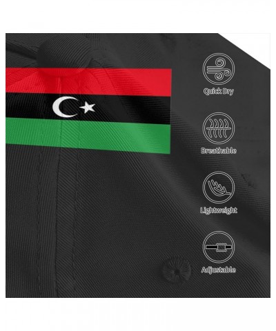 Libya Flag Baseball Cap Adjustable Men Women Tucker Dad Hat Black $18.42 Baseball Caps