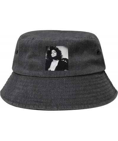 Unisex Fashion Printing Bucket Hat Washed Cotton Sun Fisherman Cap Outdoor Headwear for Women Men Black $15.92 Bucket Hats