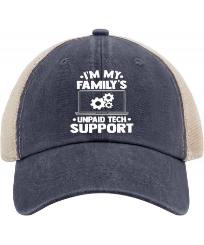 L'm My Family's Unpaid Tech Support Caps Fish Hat AllBlack Womens Hat Gifts for Men Baseball Caps Purplish Blue04 $11.99 Sun ...