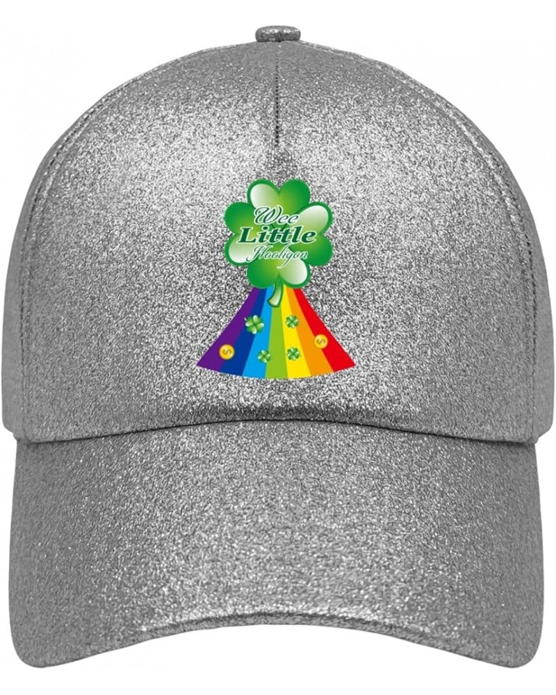 Cowboy hat Men St Patricks Day Wee Little hooligann Cowgirl Hats Women Cute hat Gifts for Boyfriends Workout Cap Silver Color...