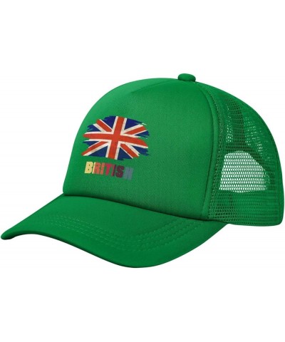 Dad Hat/Cap Mesh Baseball Cap Adjustable Trucker Hat Unisex Green $10.64 Baseball Caps