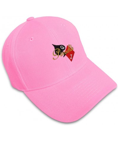 Baseball Cap Game Cards Spade Pinochle Embroidery Hobbies Hats for Men & Women Soft Pink Design Only $13.23 Baseball Caps