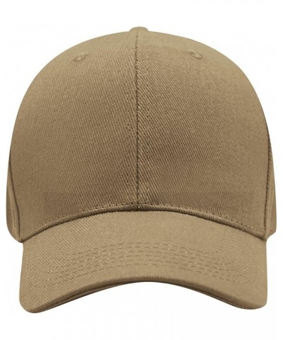 Men Washed Plain Cap Classic Trucker Low Profile Vintage Baseball Cap Women Funny Dad Hat Adjustable Hats Khaki $7.14 Basebal...