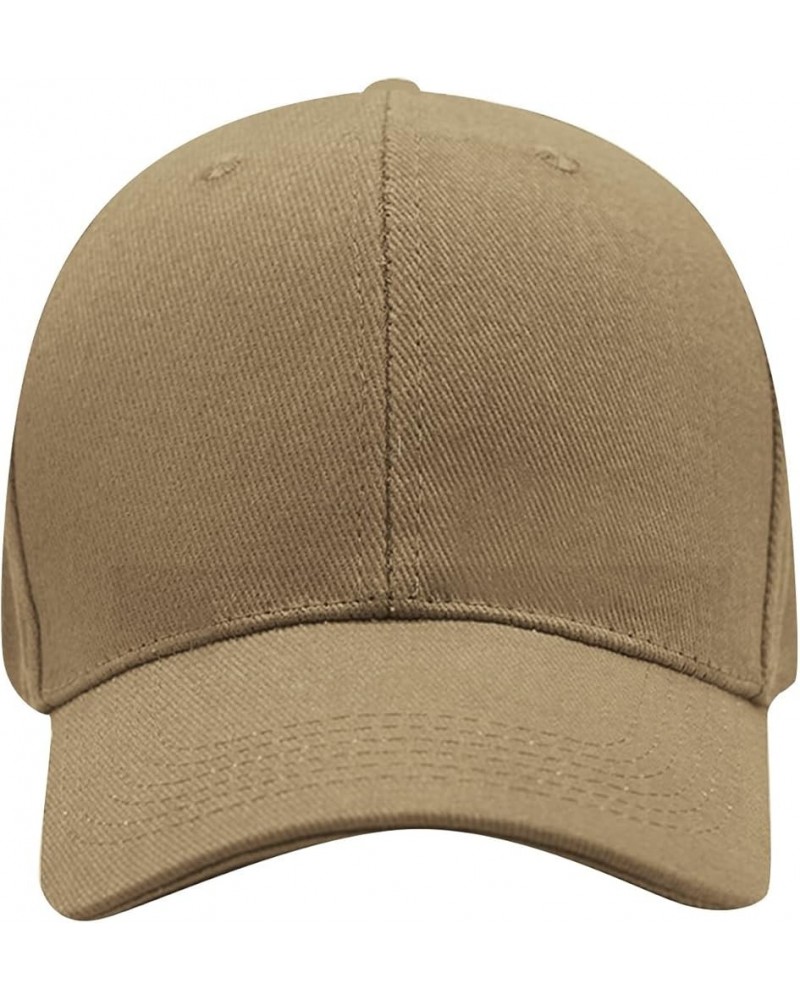 Men Washed Plain Cap Classic Trucker Low Profile Vintage Baseball Cap Women Funny Dad Hat Adjustable Hats Khaki $7.14 Basebal...