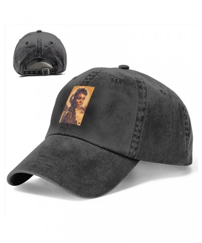 Janelle Music Monae Baseball Cap, Fashion Washed Caps Classic Retro Adjustable Hats Gift for Men Women Black Black $12.22 Bas...