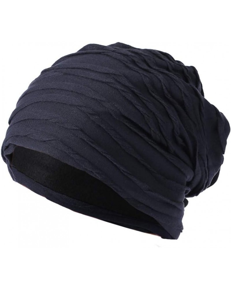 Hedging Hat Cap Hat Confinement Pile All- Plus Warm Cold Hat Knitted Velvet Baseball Caps Hat for Women Summer Navy-c $11.27 ...