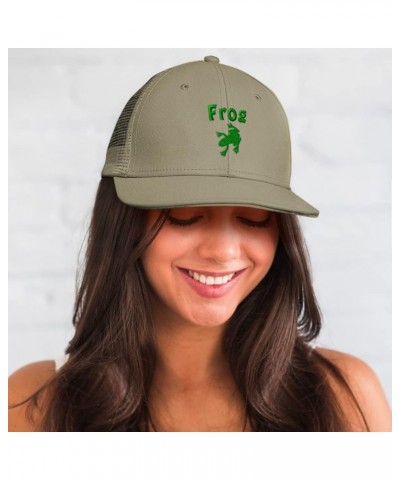 Custom Trucker Hat Baseball Cap Frog Reptiles Nature Cotton Scales Dad Hats for Men & Women Khaki Design Only $13.44 Baseball...