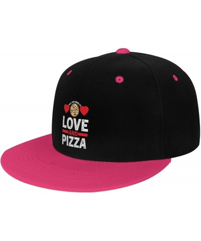 All You Need is Love and Pizza Snapback Hat for Men Women Baseball Cap Trucker Flat Bill Hats Dad Caps Pink $11.15 Baseball Caps