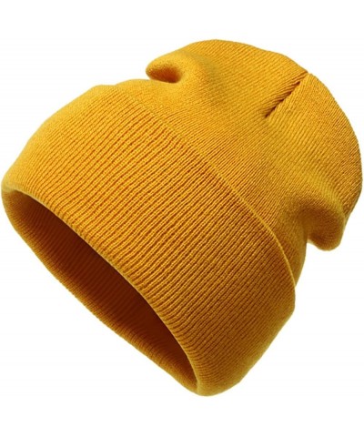 Neutral Outdoor Knitted Woolen 2021 Adult Warm Candy Hats Winter Hat Color Keep Baseball Caps One Size Hat Yellow $7.03 Baseb...