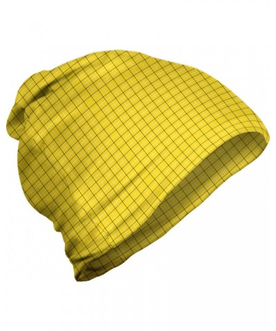 Unisex Beanie, Lines Forming Checkered Image, Hiking Outdoors $13.64 Skullies & Beanies