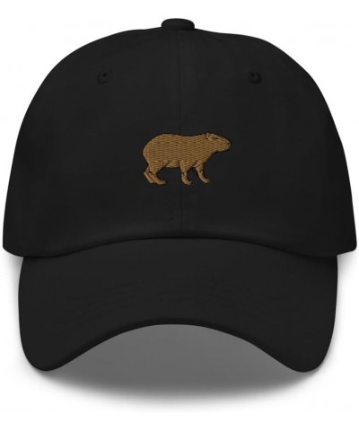 Capybara hat, Embroidered Unisex Baseball dad hat, Capybara hat for Men, for Women, Capybara Gifts. Black $17.69 Baseball Caps