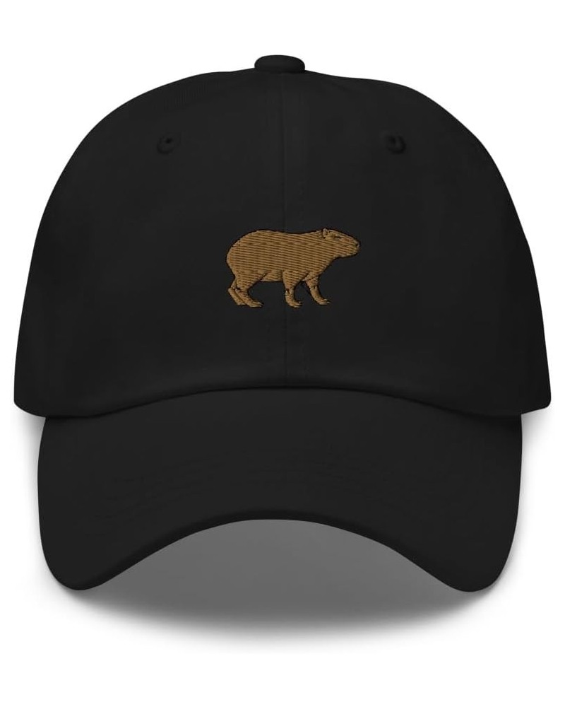 Capybara hat, Embroidered Unisex Baseball dad hat, Capybara hat for Men, for Women, Capybara Gifts. Black $17.69 Baseball Caps