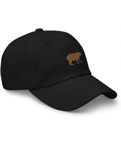 Capybara hat, Embroidered Unisex Baseball dad hat, Capybara hat for Men, for Women, Capybara Gifts. Black $17.69 Baseball Caps