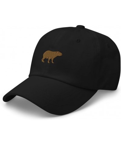 Capybara hat, Embroidered Unisex Baseball dad hat, Capybara hat for Men, for Women, Capybara Gifts. Black $17.69 Baseball Caps