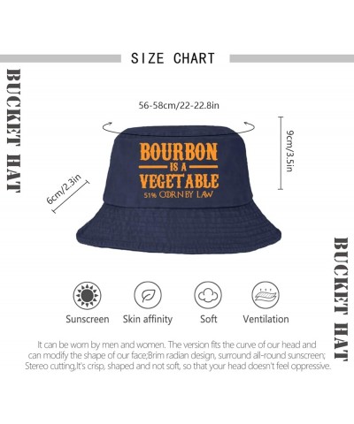 Bucket Hat Bourbon is A Vegetable 51% Corn by Law Bucket Hat for Womens Denim Fishing Hat Funny Bucket Hat Navy $11.17 Bucket...