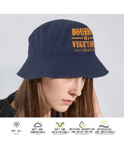 Bucket Hat Bourbon is A Vegetable 51% Corn by Law Bucket Hat for Womens Denim Fishing Hat Funny Bucket Hat Navy $11.17 Bucket...