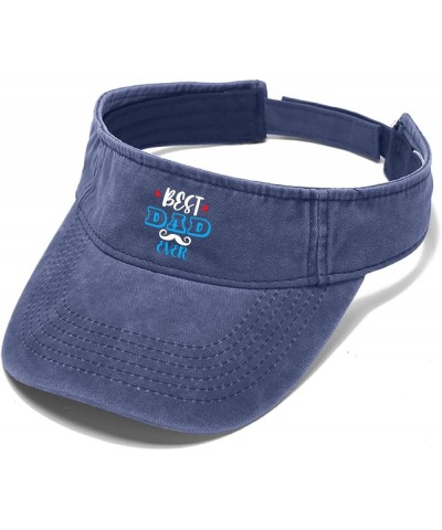 Best dad Ever Caps Visor Hats for Teens Sun Visors Packable Sports Visor Cap Navy $10.38 Visors