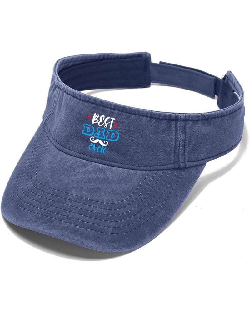 Best dad Ever Caps Visor Hats for Teens Sun Visors Packable Sports Visor Cap Navy $10.38 Visors