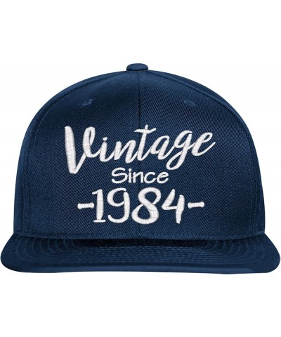 40th Birthday Gift, Vintage Aged to be Perfected Since 1984, Snapback Hat Navy $17.90 Baseball Caps