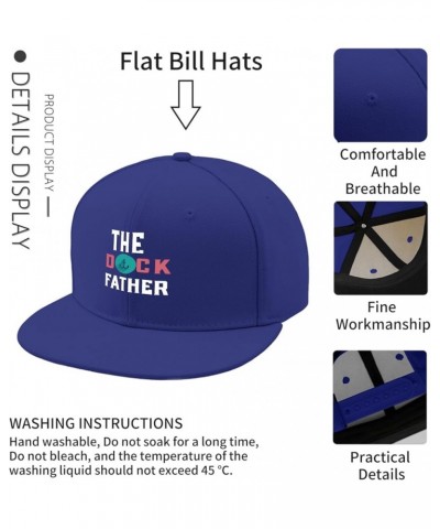 hat Fathers Day The Dockk Fatherr Men Sun hat Funny hat Gifts for Grandma Cycling Hats Blue $10.08 Skullies & Beanies