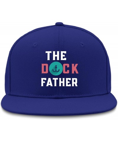 hat Fathers Day The Dockk Fatherr Men Sun hat Funny hat Gifts for Grandma Cycling Hats Blue $10.08 Skullies & Beanies