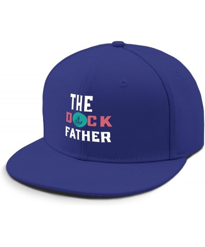 hat Fathers Day The Dockk Fatherr Men Sun hat Funny hat Gifts for Grandma Cycling Hats Blue $10.08 Skullies & Beanies