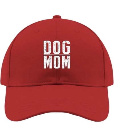 Cowgirl hat Ink Dog mom Running hat mom hat Gifts for Mom Hiking Caps Red $9.35 Baseball Caps