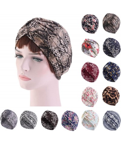 Turbans for Women, Women's Soft African Pattern Headwrap 2022 Retro Knot Pre-Tied Bonnet Beanie Cap Headwear A01-j $9.05 Sun ...