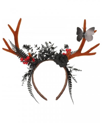 Reindeer Antler Headband Christmas Deer Antler Hair Band Xmas Plastic Elk Horns Hair Hoop for Festival Hair Decorations $12.8...