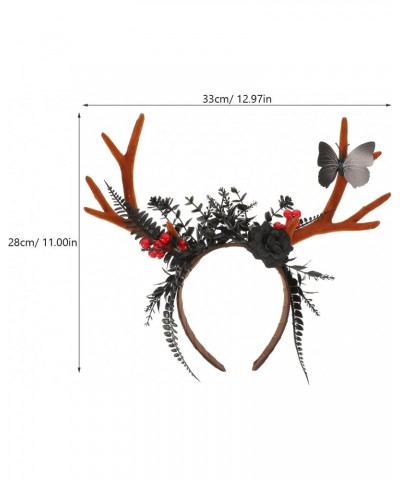 Reindeer Antler Headband Christmas Deer Antler Hair Band Xmas Plastic Elk Horns Hair Hoop for Festival Hair Decorations $12.8...