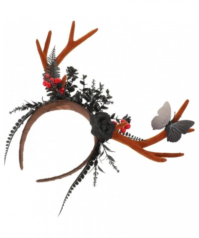 Reindeer Antler Headband Christmas Deer Antler Hair Band Xmas Plastic Elk Horns Hair Hoop for Festival Hair Decorations $12.8...