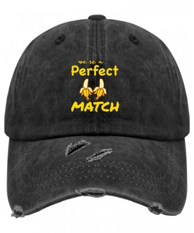 Baseball Hat Valentines Day Golf Caps for Women Vintage Caps Quick Dry We're a Perfect matchs Visor Hat $8.39 Visors